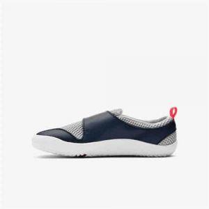 Vivobarefoot Primus Kids Gray Navy Orange – kuva 3