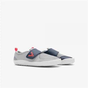 Vivobarefoot Primus Kids Gray Navy Orange – kuva 4