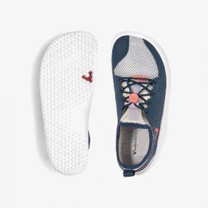 Vivobarefoot PRIMUS JUNIOR Navy Gray Orange Txt – kuva 6