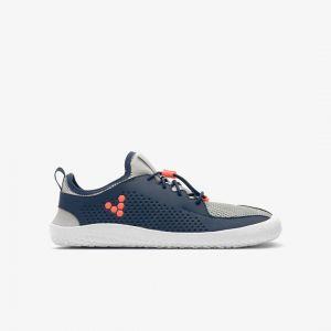 Vivobarefoot PRIMUS JUNIOR Navy Gray Orange Txt – kuva 1