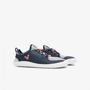 Vivobarefoot PRIMUS JUNIOR Navy Gray Orange Txt – kuva 4