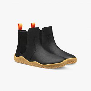 Vivobarefoot Fulham Leather Kids Obsidian – kuva 5