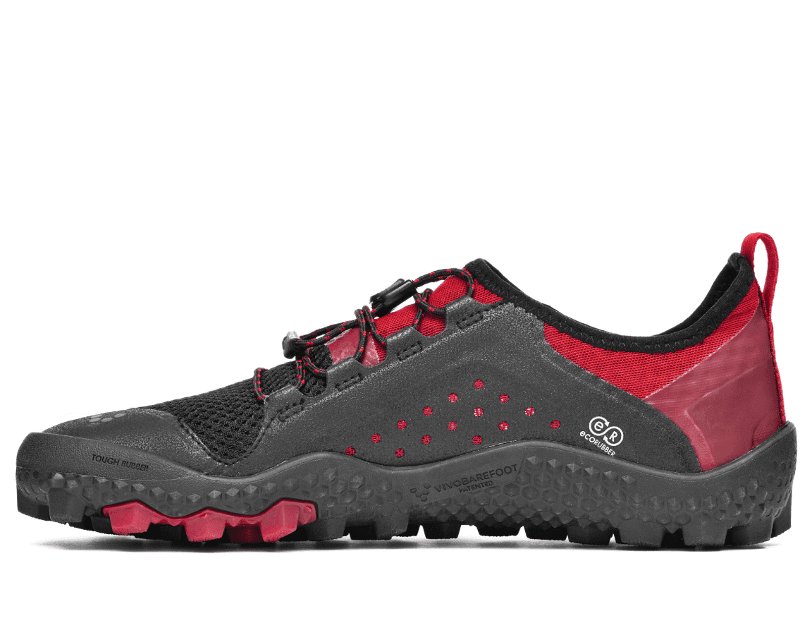 Vivobarefoot PRIMUS TRAIL SG Ladies Mesh Black/Red – kuva 4