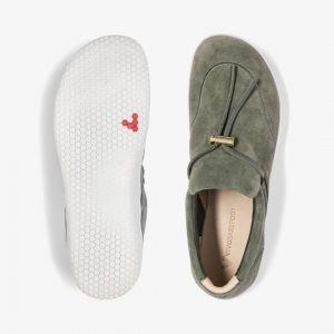 Vivobarefoot RA Slip ON Ladies Olive Leather – kuva 8