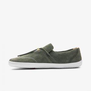 Vivobarefoot RA Slip ON Ladies Olive Leather – kuva 7