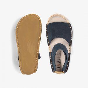 Vivobarefoot Ababa Kids Leather Sandals Navy – kuva 6