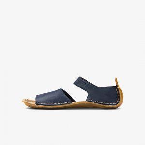 Vivobarefoot Ababa Kids Leather Sandals Navy – kuva 5