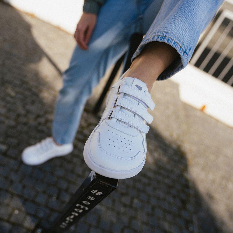 Barebarics Zing Velcro - All White - Leather