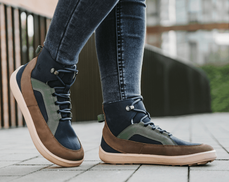 York - Navy, Brown & Beige
