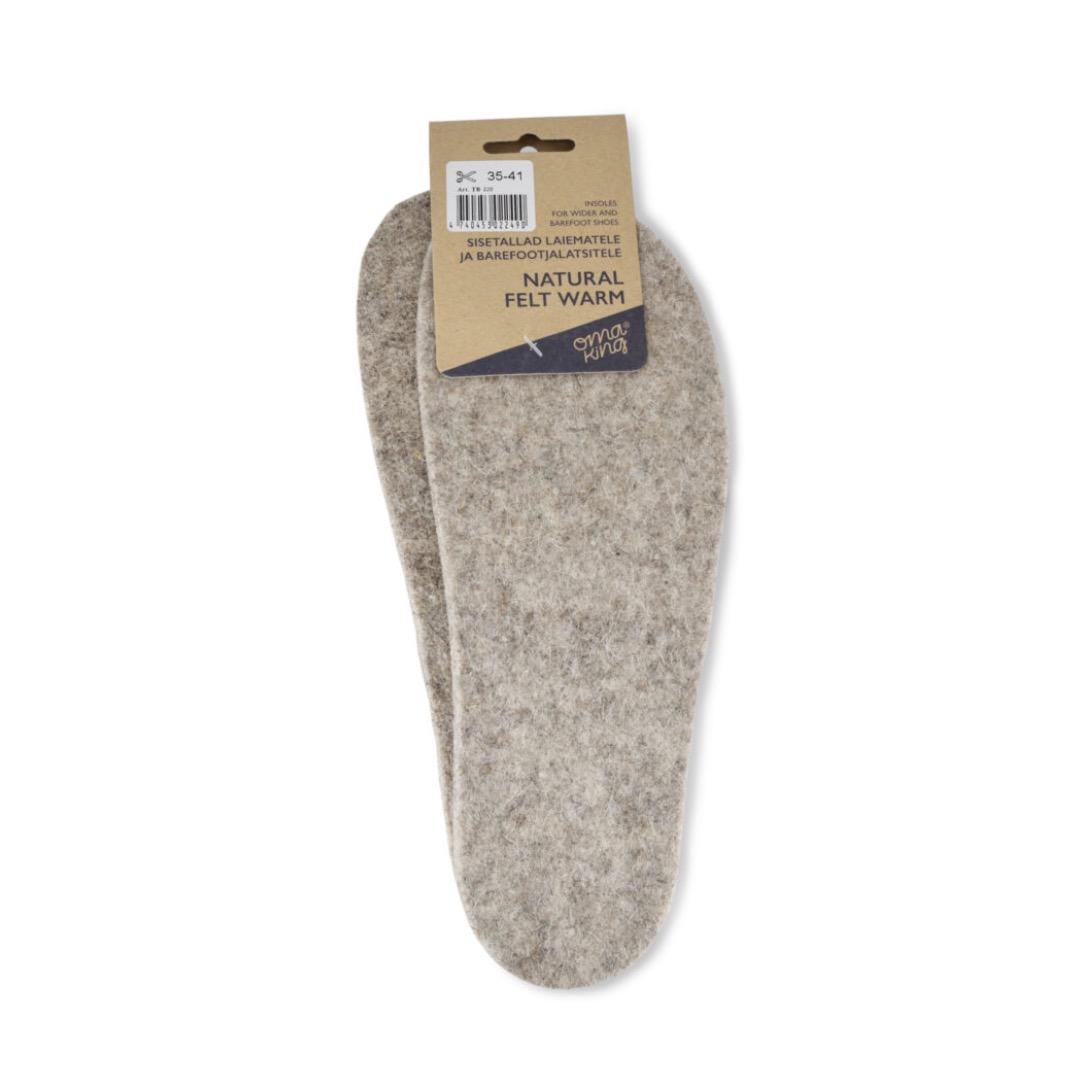 OmaKing Natural felt Warm pohjalliset