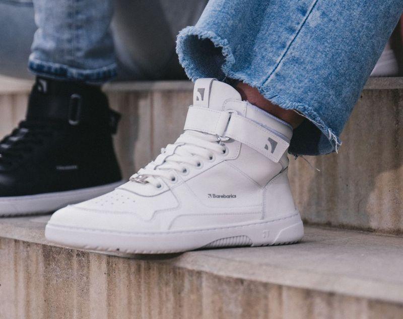 Barebarics Zing - High Top - All White - Leather – kuva 9