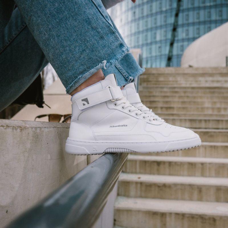 Barebarics Zing - High Top - All White - Leather – kuva 1