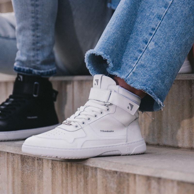 Barebarics Zing - High Top - All White - Leather – kuva 5