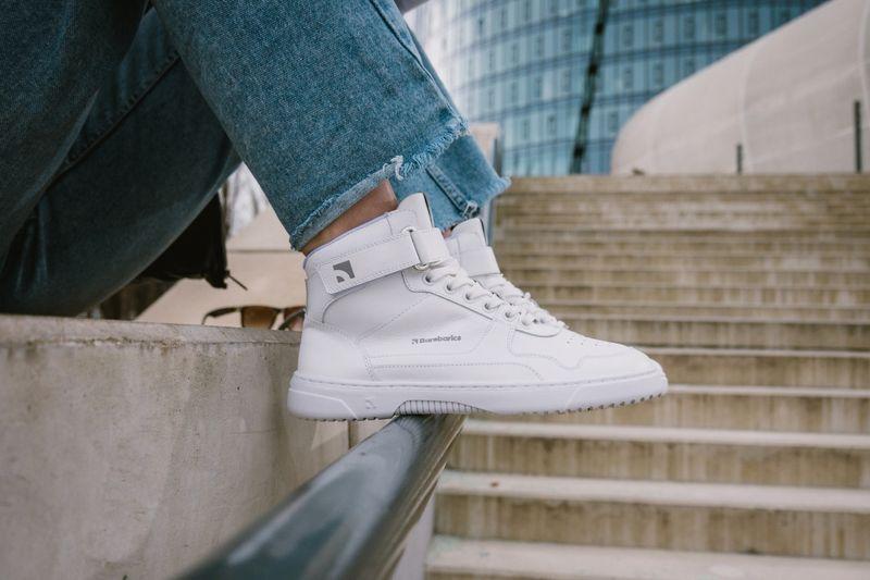 Barebarics Zing - High Top - All White - Leather – kuva 12