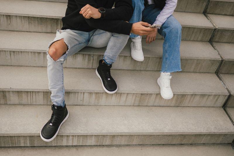 Barebarics Zing - High Top - All White - Leather – kuva 14