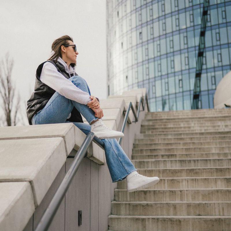 Barebarics Zing - High Top - All White - Leather – kuva 6