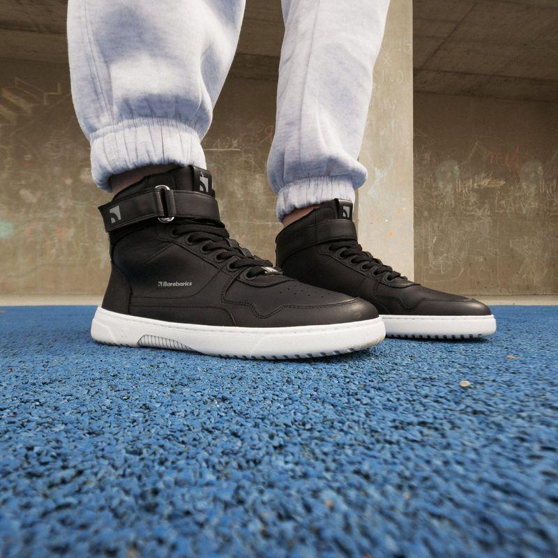 Barebarics Zing - High Top - Black & White - Leather – kuva 4